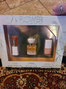 Flower Love The Way You Feel NIB 15ml Cherished, Haute Lip Butter Nail Lacquer
